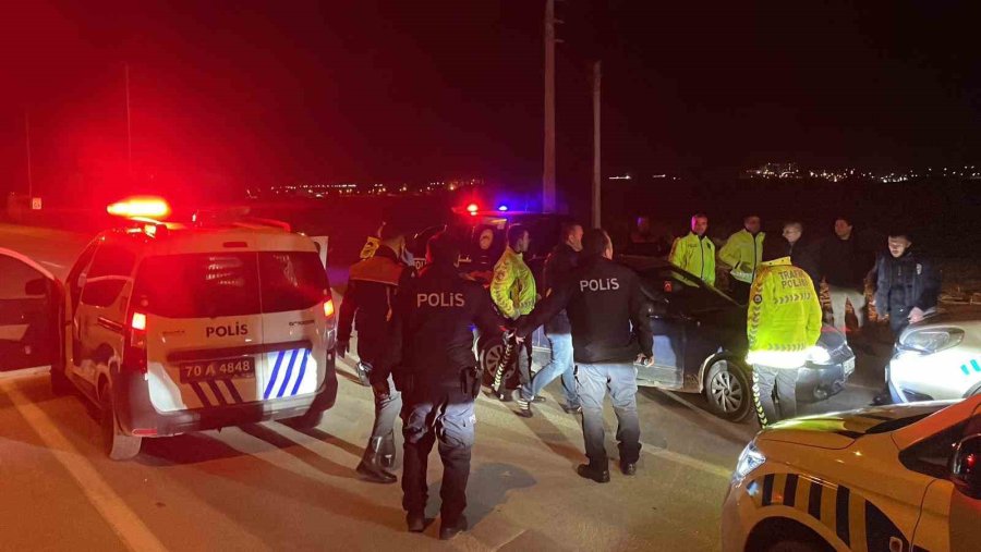 Karaman’da Polisten Kaçan Alkollü Sürücü Kovalamaca Sonucu Yakalandı