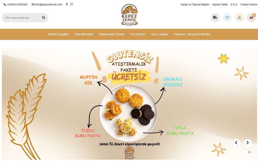 Kepez Ekmek’ten Glutensiz Ürünler Online Satışta