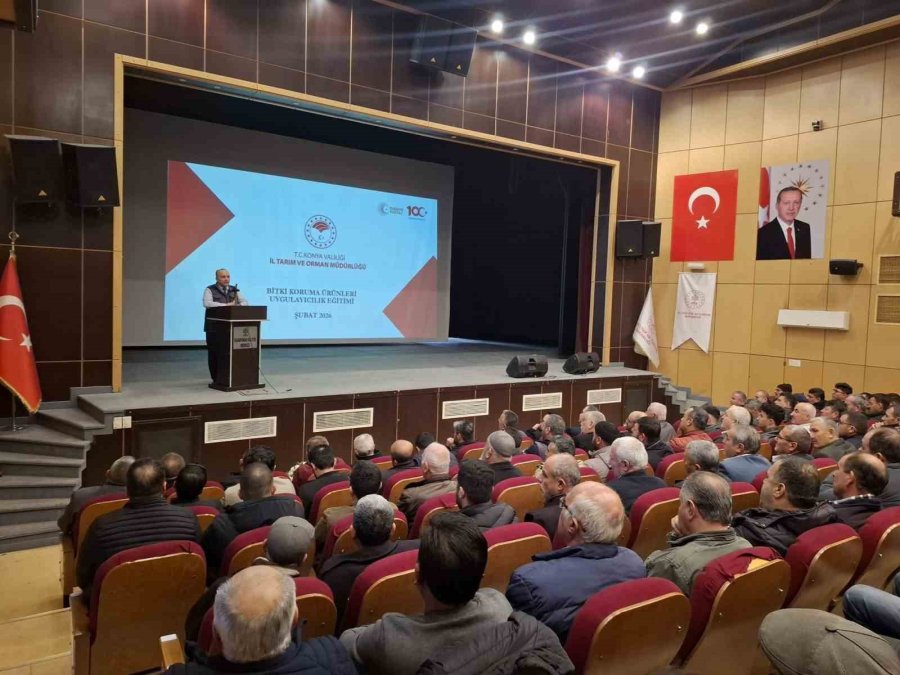 Karapınar’da Üreticilere "zirai İlaç Uygulama Belgesi" Eğitimi