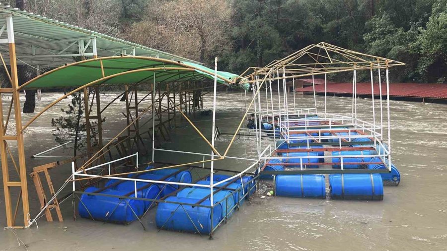 Alanya Dim Barajı’nda Su Seviyesi Yükseldi Bölgeye Yakın Bazı Evlerin Tedbir Amaçlı Boşaltılması İstendi