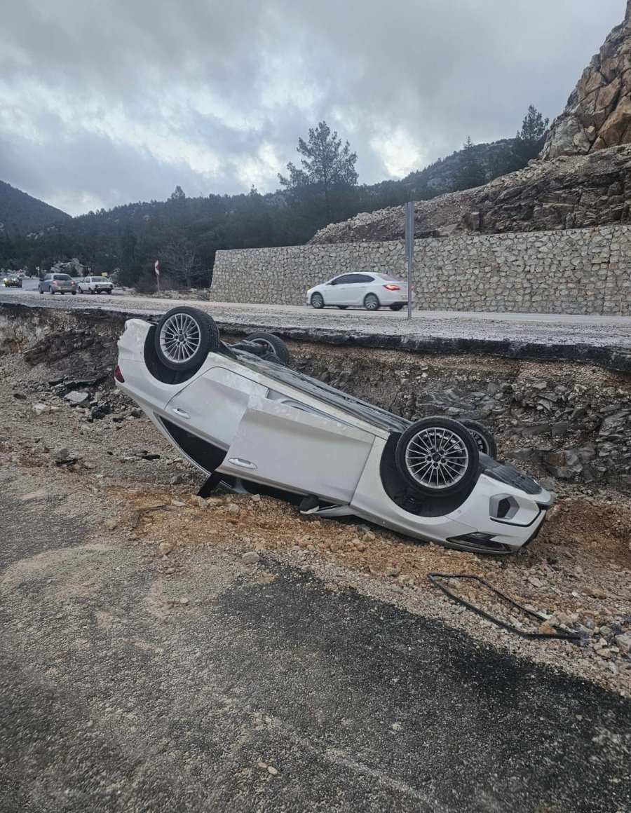 Akseki’de Trafik Kazası: 1 Yaralı