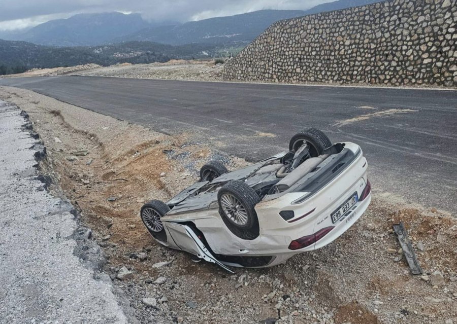 Akseki’de Trafik Kazası: 1 Yaralı
