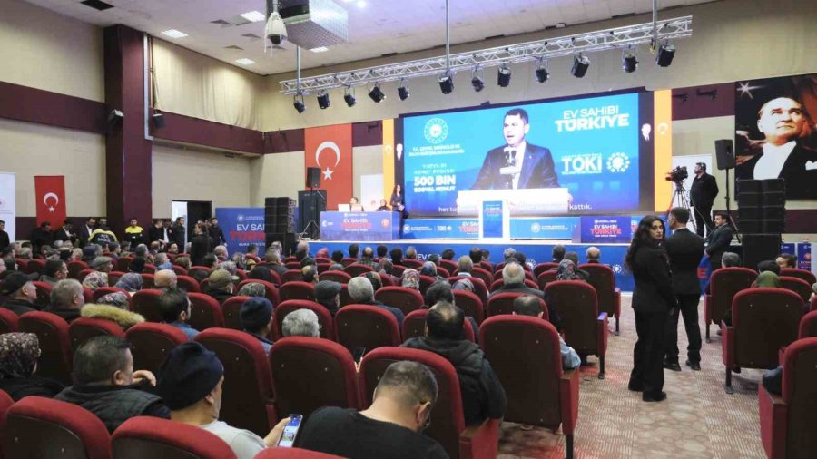 Yüzyılın Konut Projesi’nde Karaman’da Bin 550 Hak Sahibi Kura İle Belirlendi