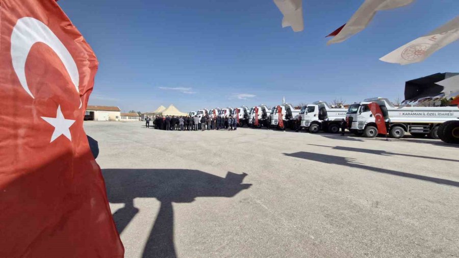 Karaman’da İl Özel İdaresine Alınan Araçlar Törenle Hizmete Başladı