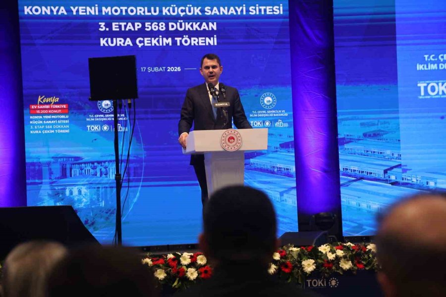 Bakan Kurum: "biz Lafla Değil, Eserle Konuşuyoruz"