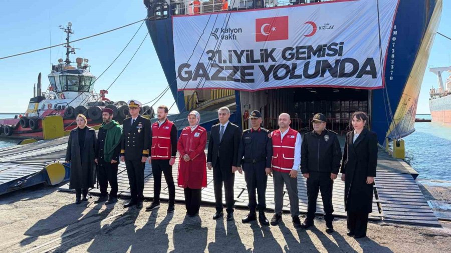 Türk Kızılay’ın ‘iyilik Gemisi’ Ramazan’ın İlk Gününde Gazze’ye Uğurlandı