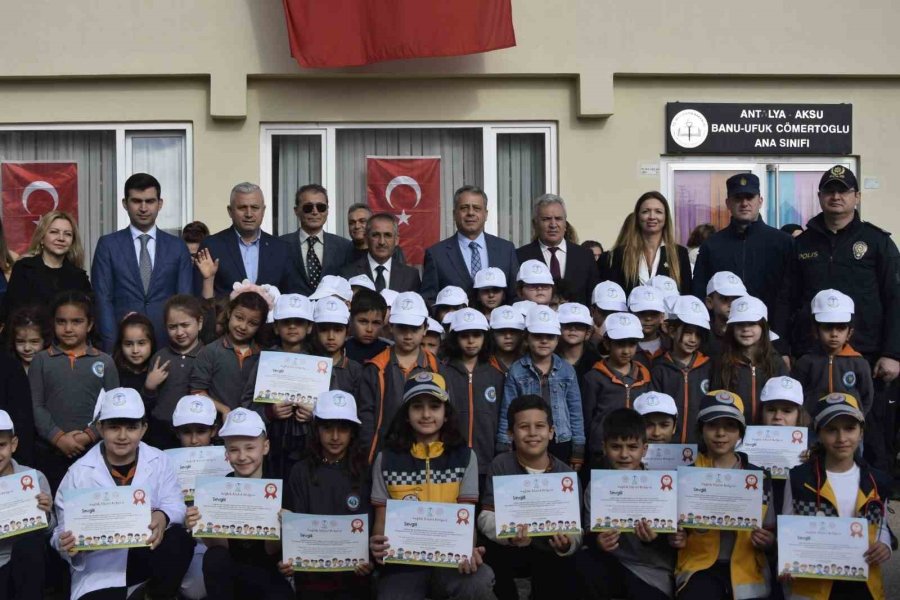 Aksu’da Öğrenciler ‘sağlık Elçisi’ Belgelerini Aldı