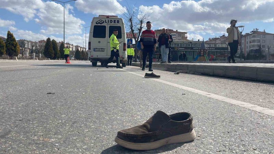 Karaman’da Minibüsün Çarptığı Yaya Ağır Yaralandı