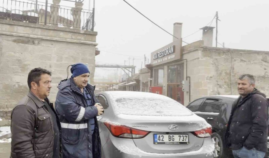 Aksaray’ın Yüksek Kesimlerinde Kar Yağışı Etkili Oluyor