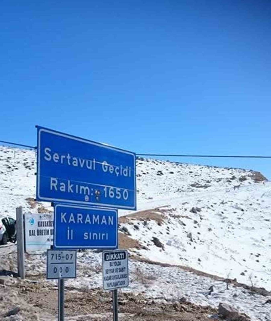Sertavul Geçidinde Ulaşım Kontrollü Sağlanıyor