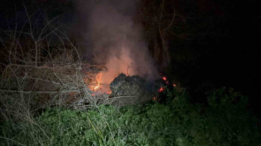 Gazipaşa Selinus Kalesi’ndeki Çalılık Yangını Korkuttu