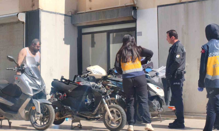 Motosiklet Tamirhanesindeki Yangın Korkuttu