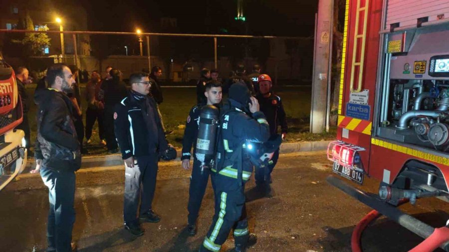 Korkutan Yangında Mahsur Kalan Kediyi İtfaiye Kurtardı