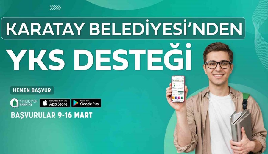 Karatay Belediyesi’nden Yks’ye Girecek Öğrencilere Sınav Ücreti Desteği