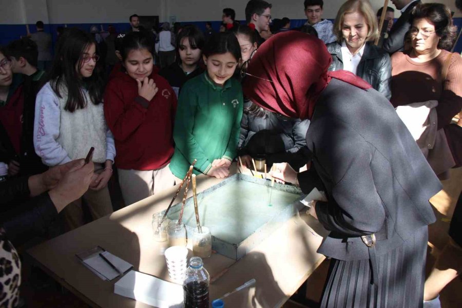 Serik’te "ebru, Hat Ve Naht" Sanat Sergisi Açıldı