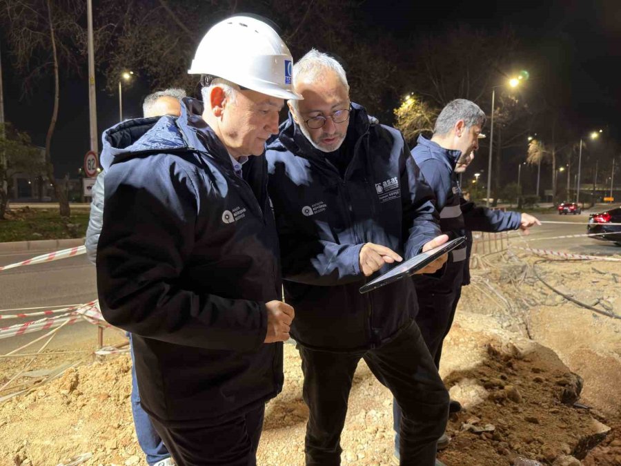 Asat’tan Duraliler 1 Ana İsale Hattı’nda Yoğun Mesai