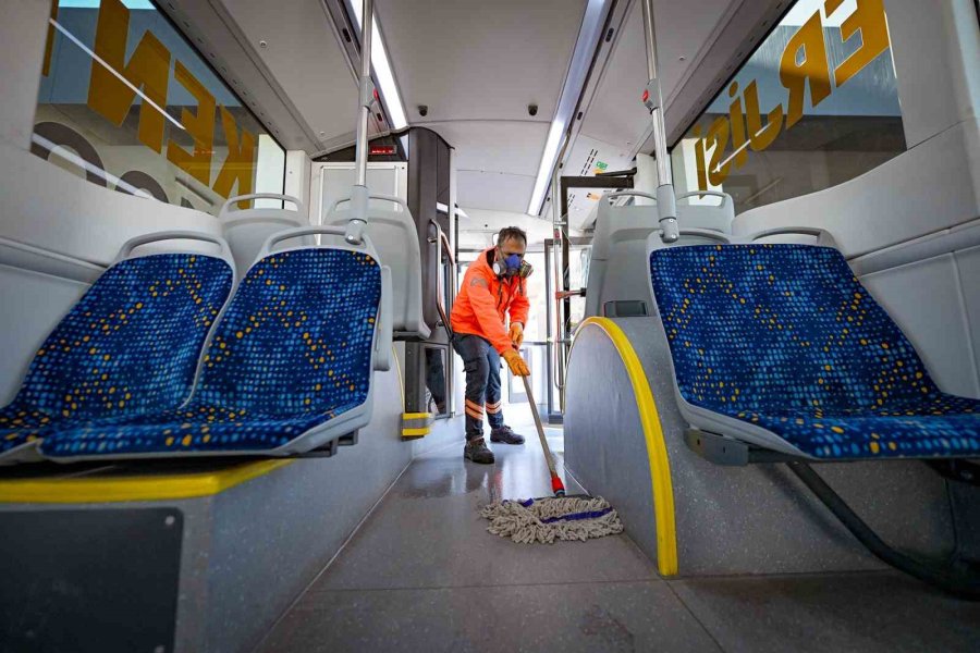 Mersin’de Toplu Taşımada Hijyen Ve Güvenlik Ön Planda