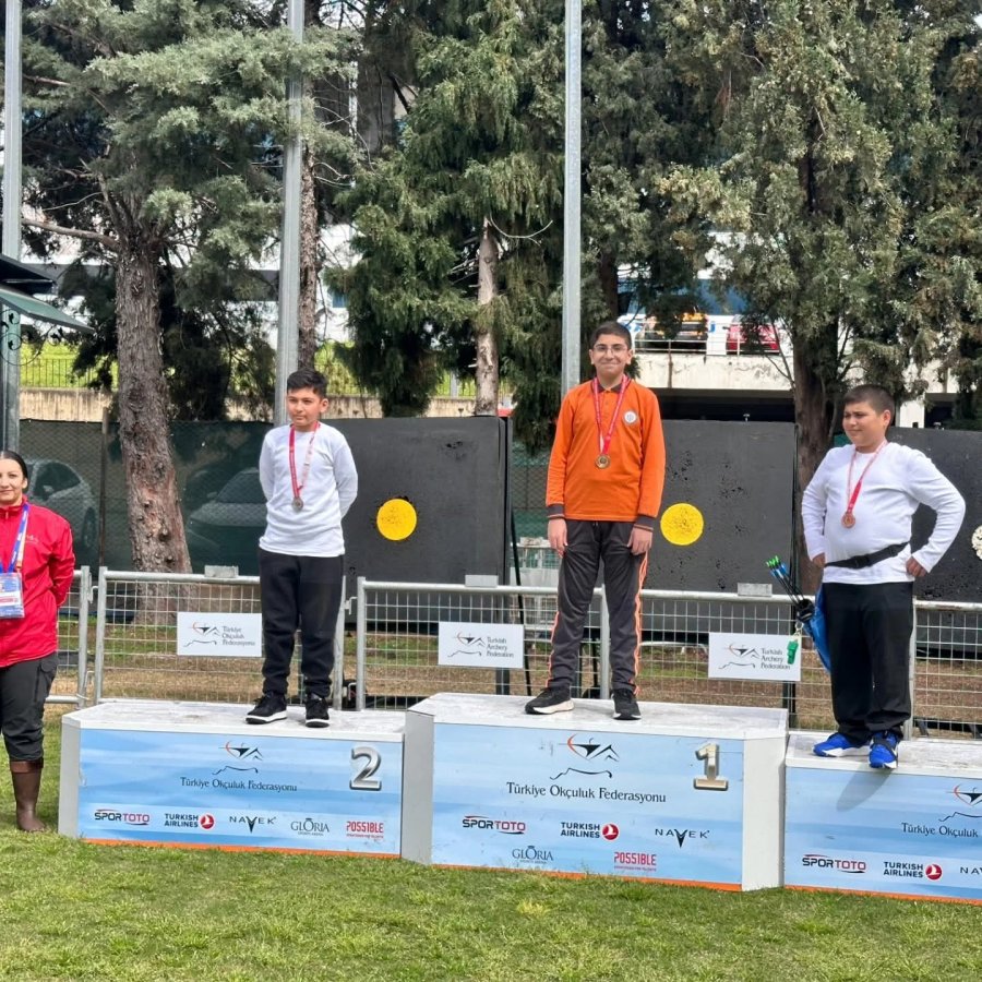 Okçuluk İl Birinciliğinde Manavgat’a 2 Altın Madalya