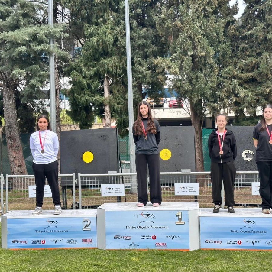 Okçuluk İl Birinciliğinde Manavgat’a 2 Altın Madalya