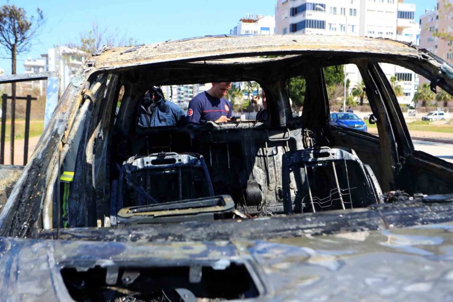 Alev Topuna Dönen Araçtan Kedisiyle Birlikte Son Anda Çıktı: Sahibinin Omuzundan Bir An Olsun Ayrılmadı