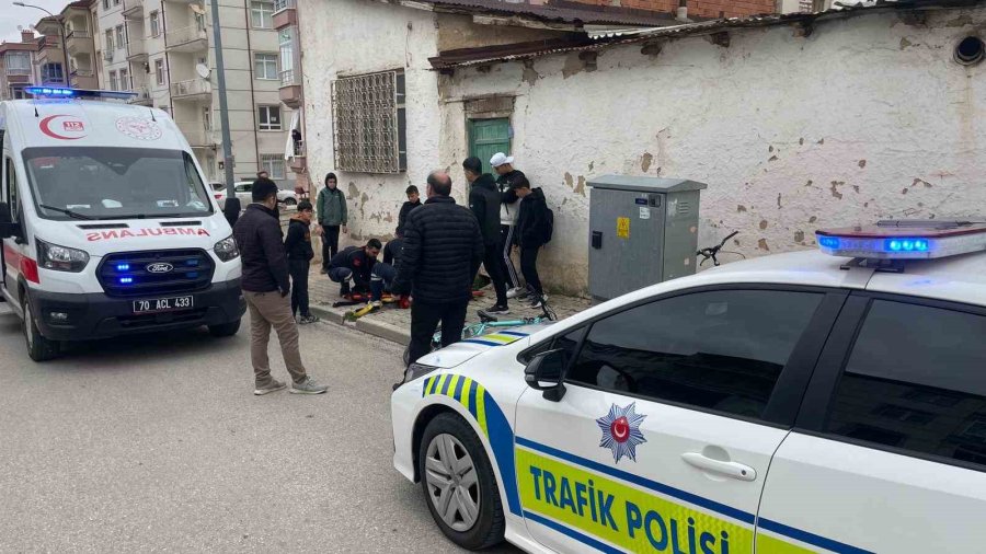 Karaman’da Bisikletten Düşen Çocuk Yaralandı