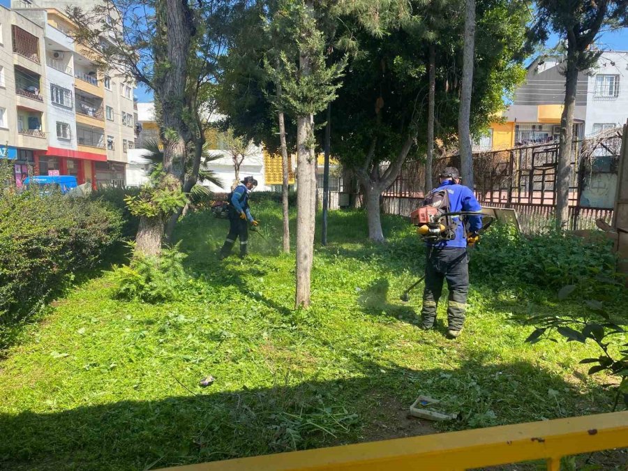 Mersin’de Park Ve Yeşil Alanlarda Bakım Seferberliği