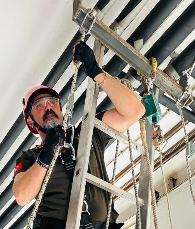 Hastane Personeline Yüksekte Çalışma Güvenliği Eğitimi