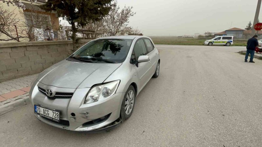 Karaman’da Motosiklet Kazası: 1 Yaralı