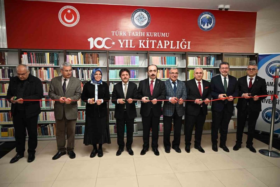 Kmü’de "türk Tarih Kurumu 100. Yıl Kitaplığı" Açıldı