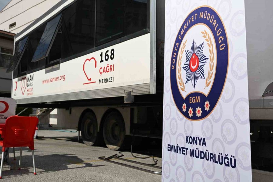 Konya Emniyeti’nden Kan Bağışı