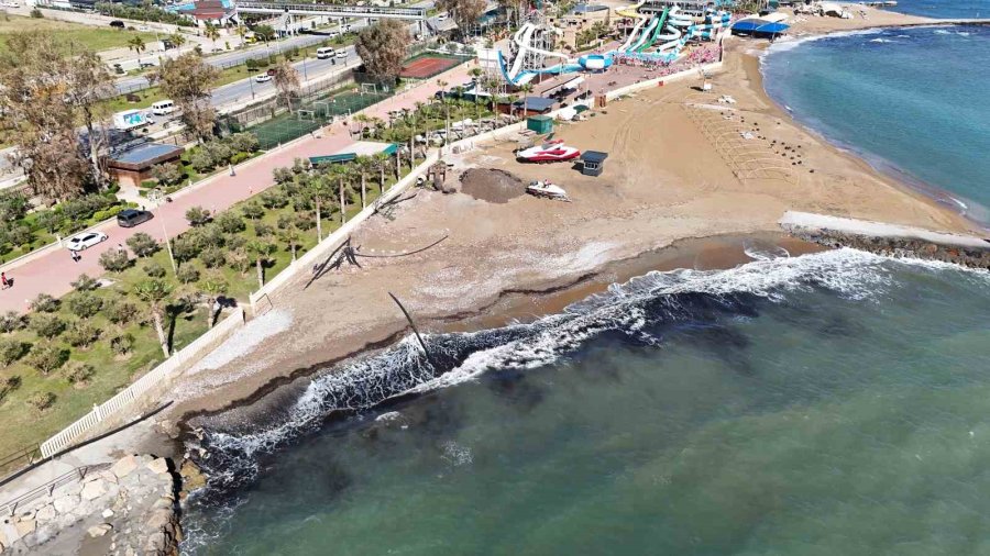 Alanya’da Sahildeki Siyah Tabaka Önce Tedirgin Etti, Gerçek Sonradan Ortaya Çıktı
