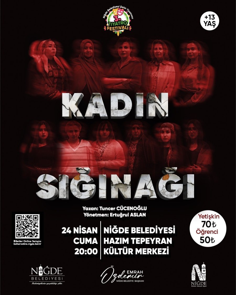 Niğde’de 3. Tiyatro Festivali Heyecanı Başlıyor