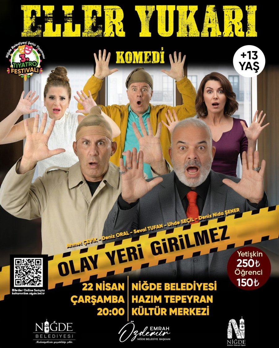 Niğde’de 3. Tiyatro Festivali Heyecanı Başlıyor