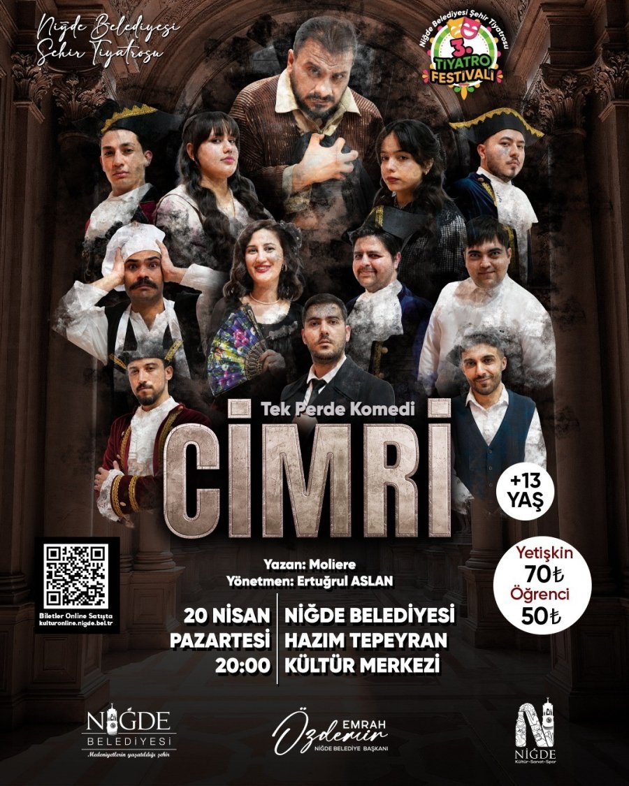 Niğde’de 3. Tiyatro Festivali Heyecanı Başlıyor