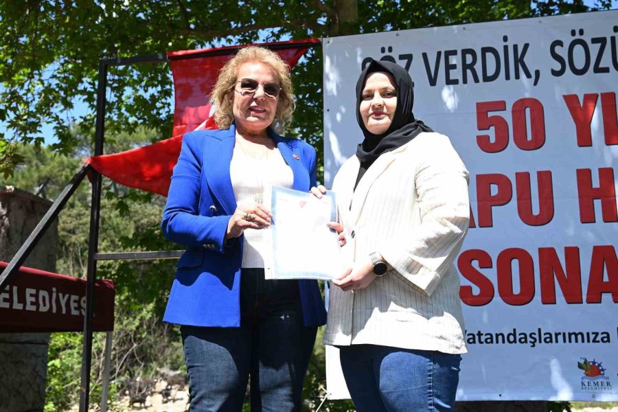 Beldibi’nde Yarım Asırlık Tapu Hasreti Sona Erdi