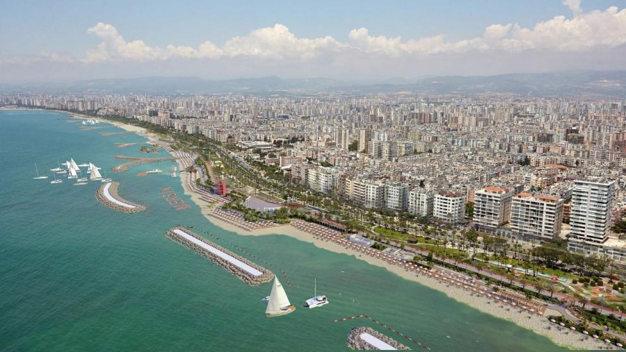 Mersin’de Sahil Hattına ’plaj Mersin’ Projesi