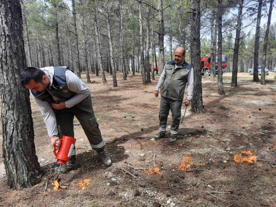 Mersin’de Orman Yangınlarına Karşı Tatbikat Yapıldı