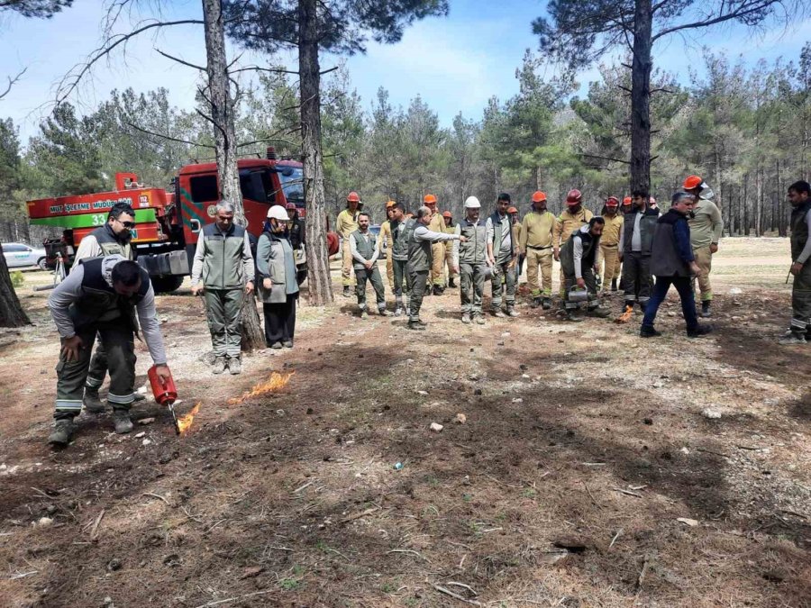 Mersin’de Orman Yangınlarına Karşı Tatbikat Yapıldı