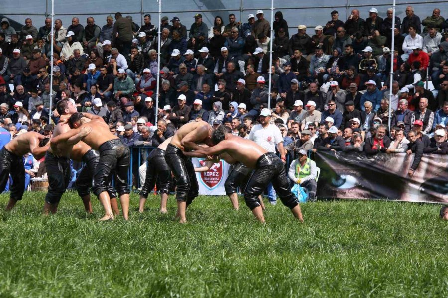 Kepez’de 12 Yıl Sonra Er Meydanı Kuruldu: 984 Pehlivan Kıyasıya Mücadele Etti