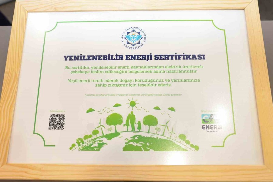 Alkü, Yeşil Enerjide Türkiye’nin İlk Üniversitesi Oldu