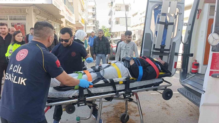 Başında Olması Gereken Kask Motosiklette Olunca Ölümden Döndü