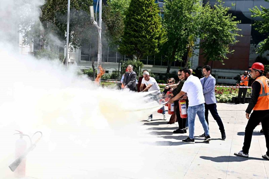 Muratpaşa’da Yangın Tatbikatı