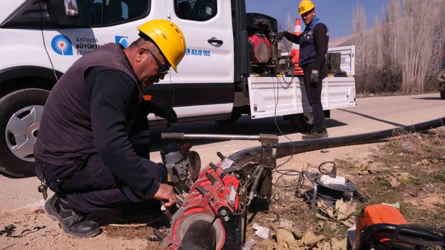 Asat’tan Elmalı’da Asfalt Öncesi Altyapı Yatırımı