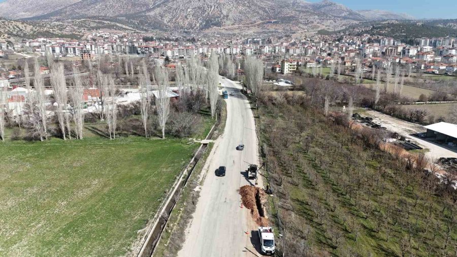 Asat’tan Elmalı’da Asfalt Öncesi Altyapı Yatırımı