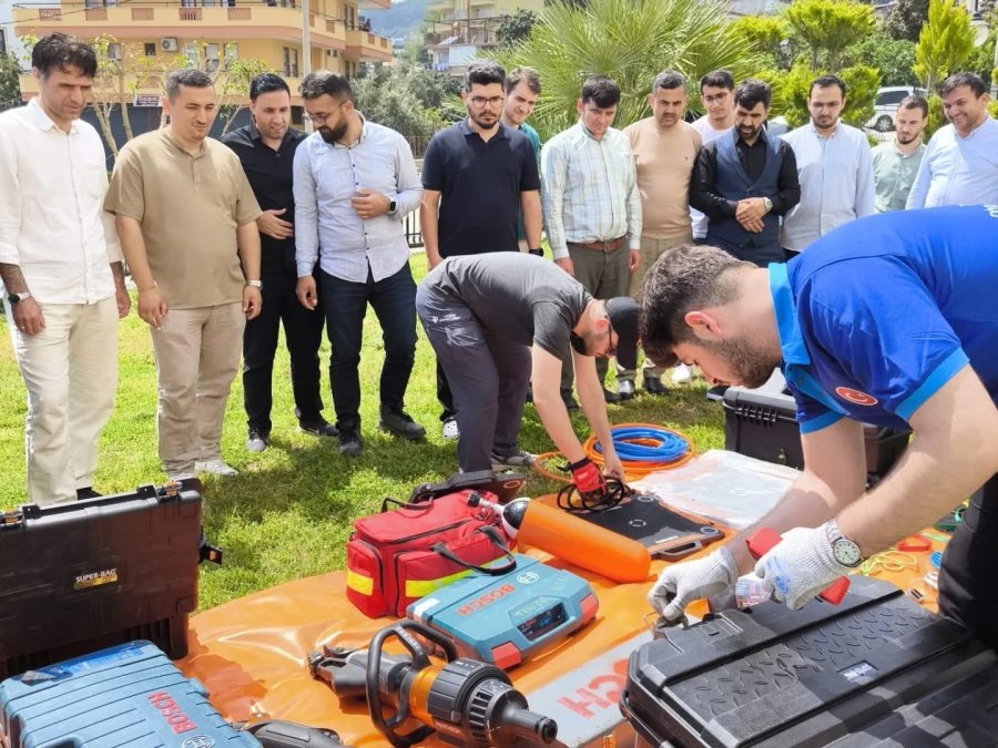 Alanya’da Diyanet Personeline Arama Kurtarma Eğitimi