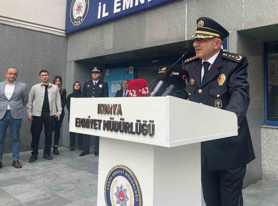 Ankara Emniyet Müdürlüğü Görevine Atanan Maksut Yüksek, Konya’ya Veda Etti