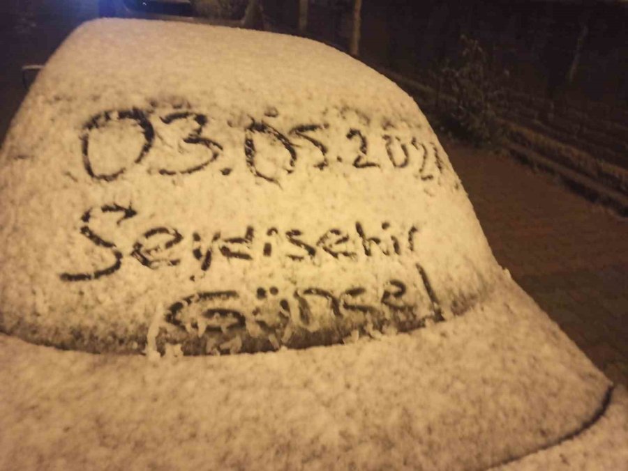 Konya’da Mayıs Ayında Kar Yağdı