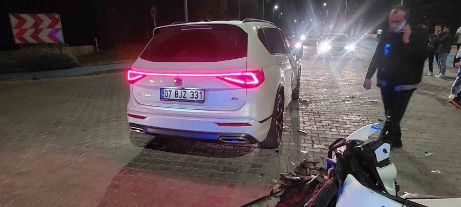 Gazipaşa’da Motosiklet İle Otomobil Çarpıştı: 1 Yaralı