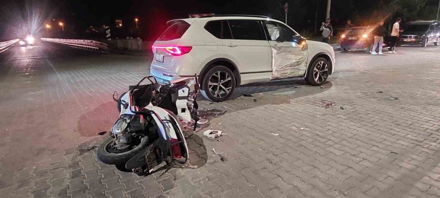 Gazipaşa’da Motosiklet İle Otomobil Çarpıştı: 1 Yaralı