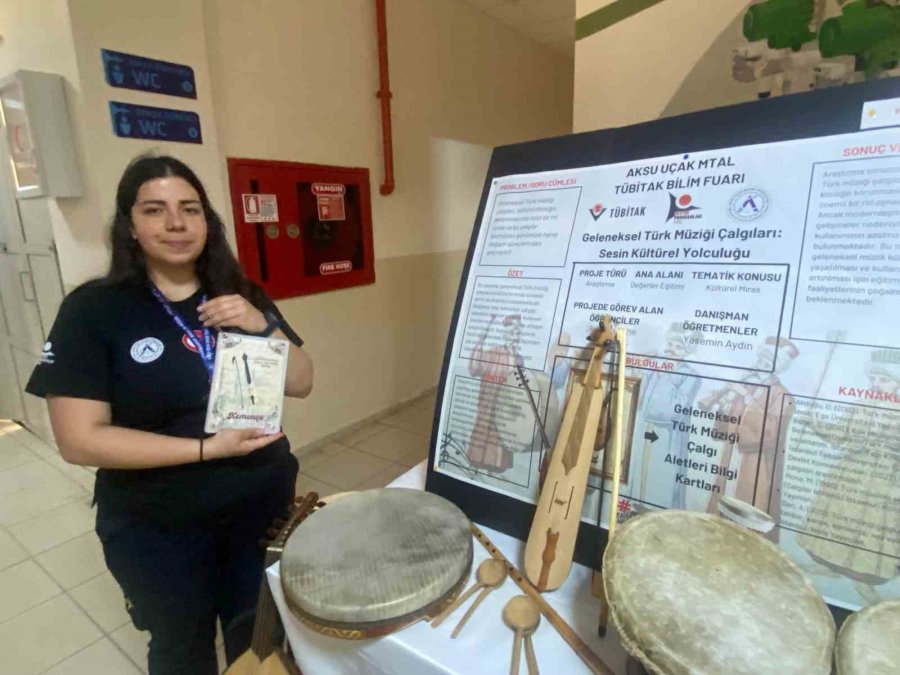 Aksu Uçak Bakım Lisesi’nde Bilim Fuarı Açıldı